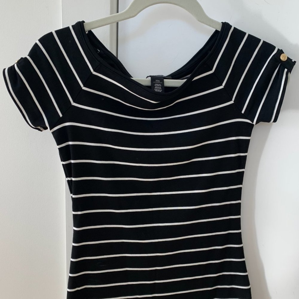 White and Black T-Shirt